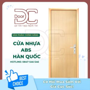 Cửa Nhựa ABS Hàn Quốc DC24.ABS-116.MQ808