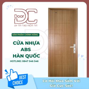Cửa Nhựa ABS Hàn Quốc DC24.ABS-118.FZ805