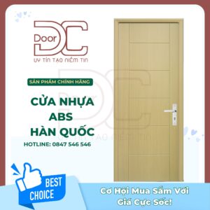 Cửa Nhựa ABS Hàn Quốc DC24.ABS-118.MQ808