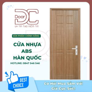Cửa Nhựa ABS Hàn Quốc DC24.ABS-120.FZ805