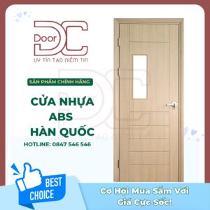 Cửa Nhựa ABS Hàn Quốc DC24.ABS-201.MQ808