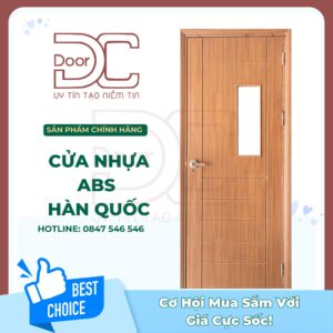 Cửa Nhựa ABS Hàn Quốc DC24.ABS-201.W0901