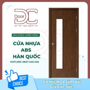 Cửa Nhựa ABS Hàn Quốc DC24.ABS-202-W0901