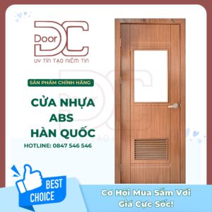 Cửa Nhựa ABS Hàn Quốc DC24.ABS-203GL.W0901