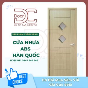 Cửa Nhựa ABS Hàn Quốc DC24.ABS-212.MQ808