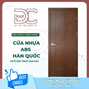 Cửa Nhựa ABS Hàn Quốc DC24.ABS-301.W0901