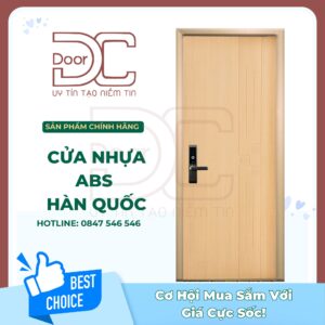 Cửa Nhựa ABS Hàn Quốc DC24.ABS-303A.MQ808