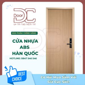 Cửa Nhựa ABS Hàn Quốc DC24.ABS-303B.K1129