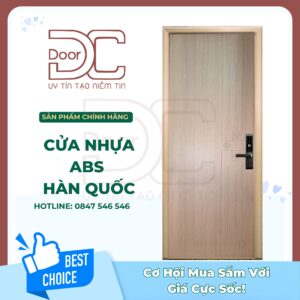 Cửa Nhựa ABS Hàn Quốc DC24.ABS-303B.MQ808