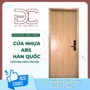Cửa Nhựa ABS Hàn Quốc DC24.ABS-350.FZ805