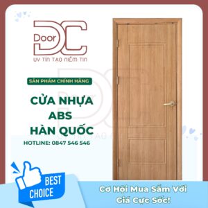Cửa Nhựa ABS Hàn Quốc DC24.ABS-609.FZ805