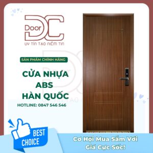Cửa Nhựa ABS Hàn Quốc DC24.ABS-609.W0901