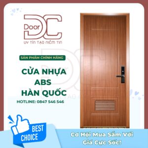 Cửa Nhựa ABS Hàn Quốc DC24.ABS-609L.W0901