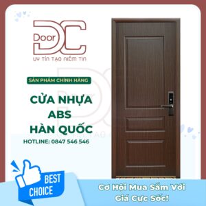 Cửa Nhựa ABS Hàn Quốc DC24.ABS-611.U6405