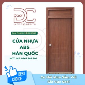 Cửa Nhựa ABS Hàn Quốc DC24.ABS-FIX1