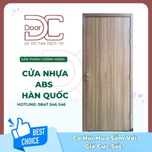 Cửa Nhựa ABS Hàn Quốc DC24.ABS-P1R3