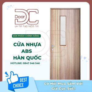 Cửa Nhựa ABS Hàn Quốc DC24.ABS-P1R3G1
