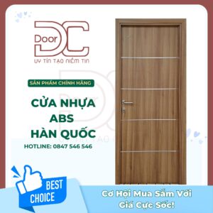 Cửa Nhựa ABS Hàn Quốc DC24.ABS-P1R4