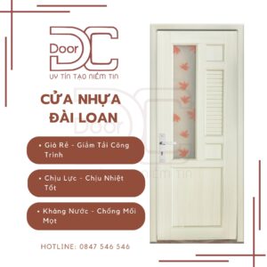 Cửa Nhựa Đài Loan DC24.DL-YG.12