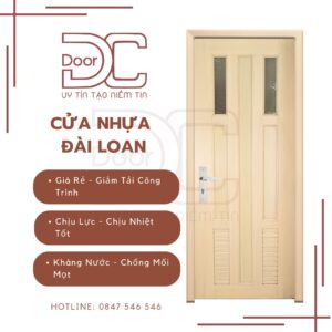 Cửa Nhựa Đài Loan DC24.DL-YG.23