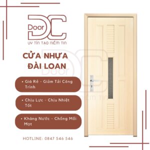 Cửa Nhựa Đài Loan DC24.DL-YG.24