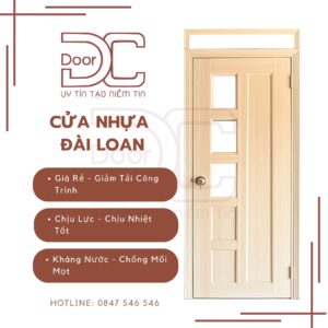 Cửa Nhựa Đài Loan DC24.DL-YG.30
