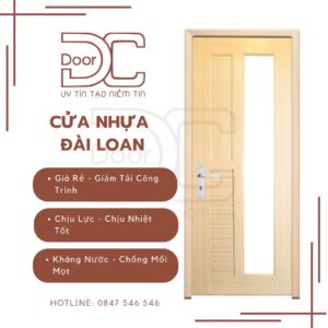Cửa Nhựa Đài Loan DC24.DL-YG.88