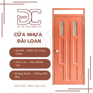 Cửa Nhựa Đài Loan DC24.DL-YO.23