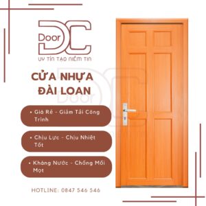 Cửa Nhựa Đài Loan DC24.DL-YO.40-2