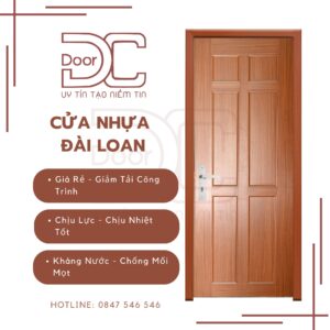 Cửa Nhựa Đài Loan DC24.DL-YO.40
