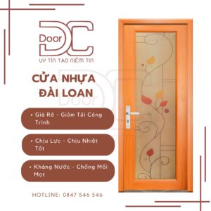 Cửa Nhựa Đài Loan DC24.DL-YO.80