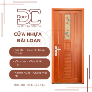 Cửa Nhựa Đài Loan DC24.DL-YO.85