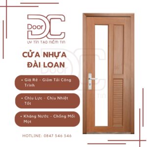 Cửa Nhựa Đài Loan DC24.DL-YO.88-2