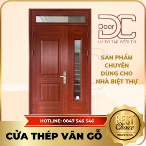 Cửa Thép Vân Gỗ DC24.TVG-2CL.6